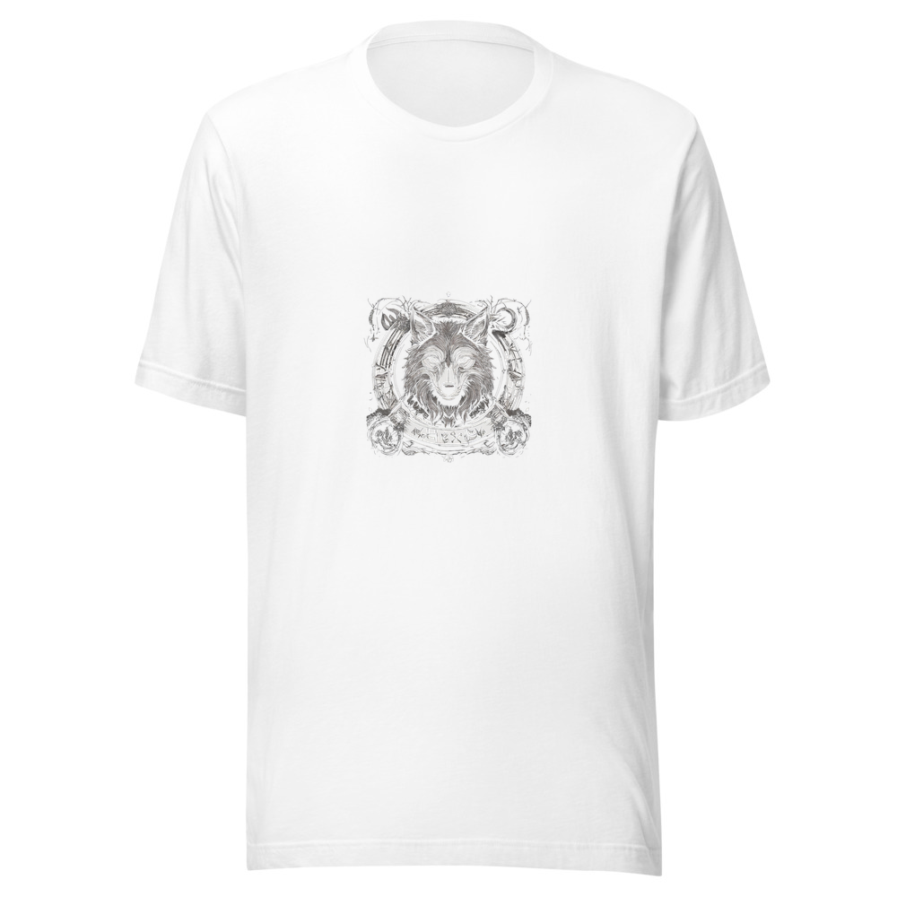 White T-Shirt with print art