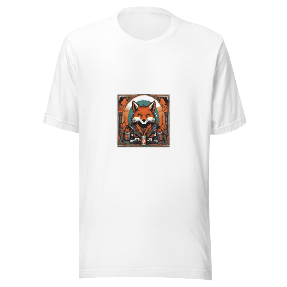 White T-Shirt with print art