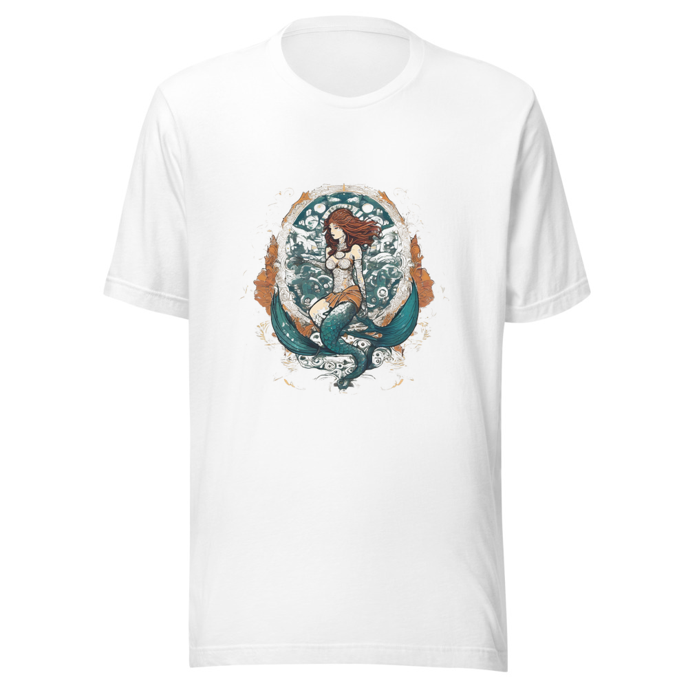 White T-Shirt with print art