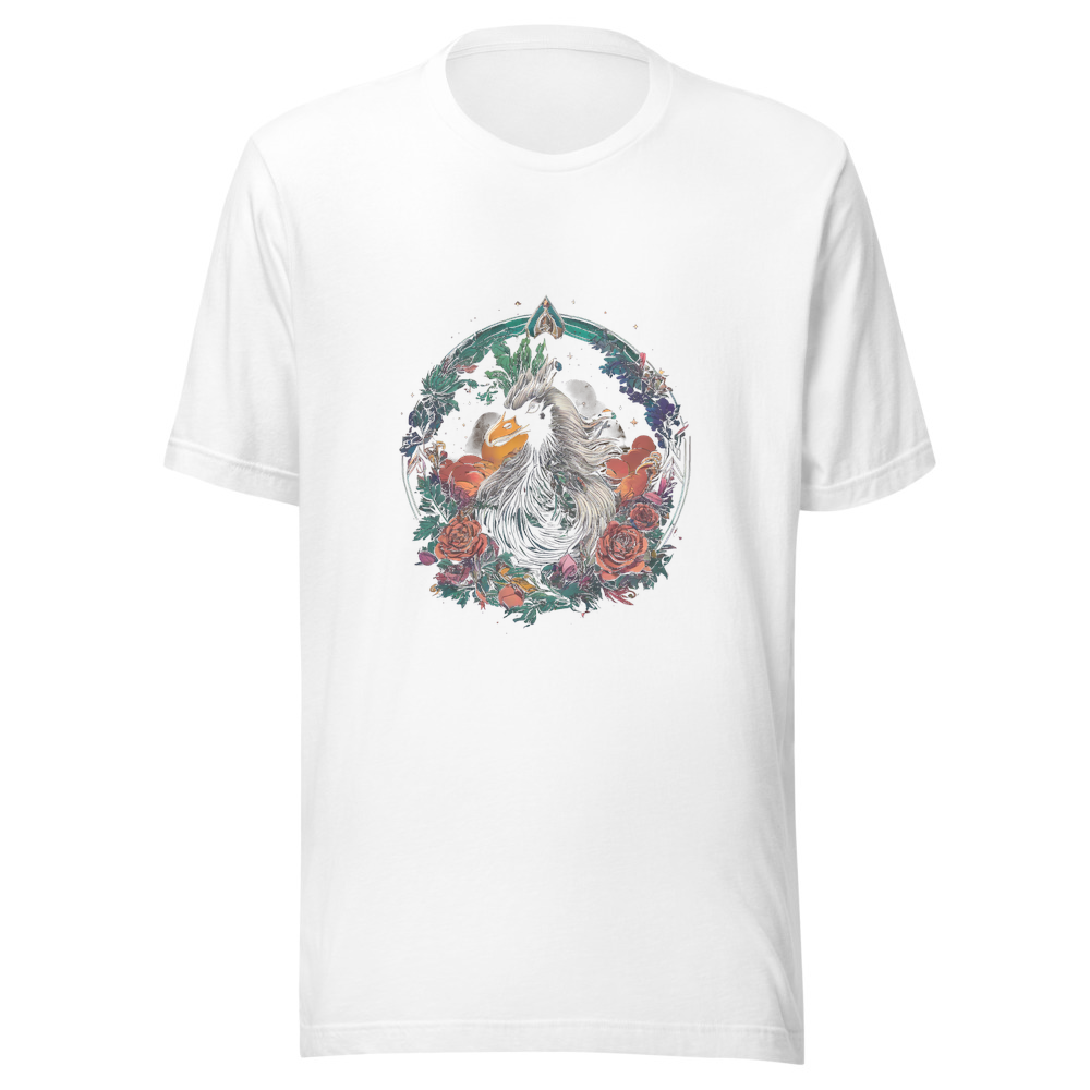 White T-Shirt with print art