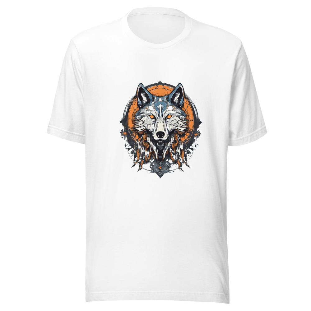 White T-Shirt with print art