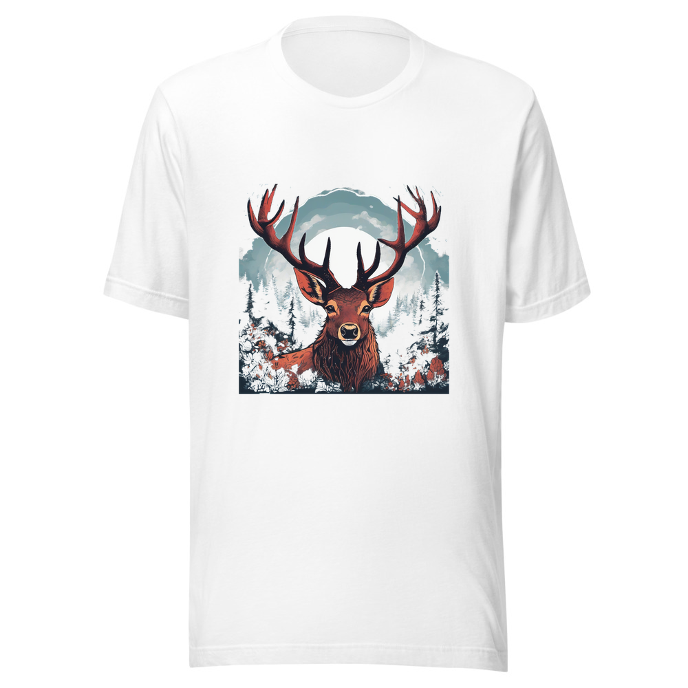 White T-Shirt with print art
