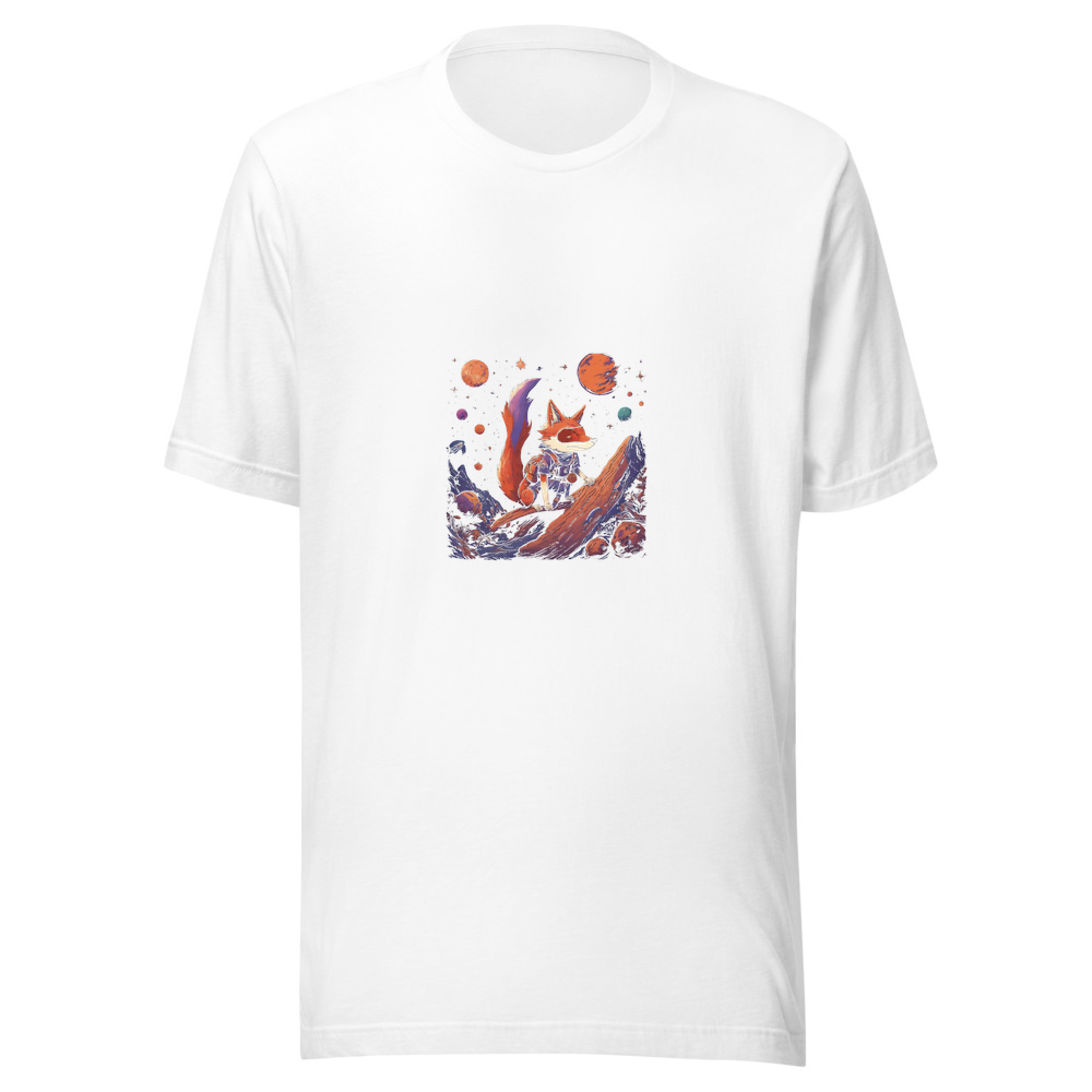 White T-Shirt with print art