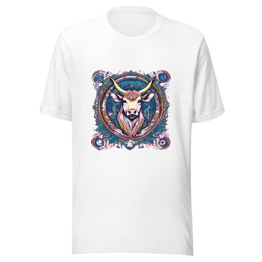 White T-Shirt with print art