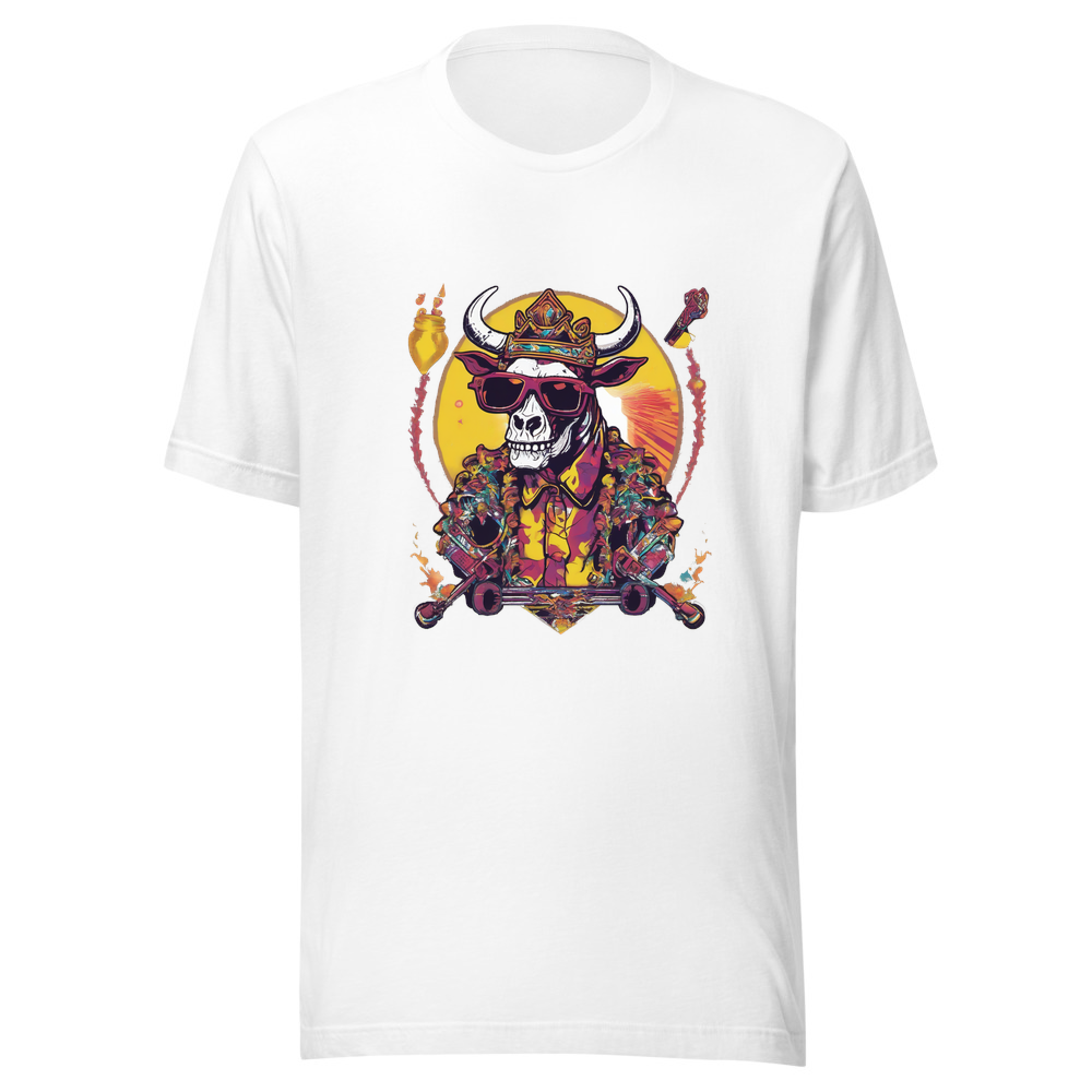 White T-Shirt with print art