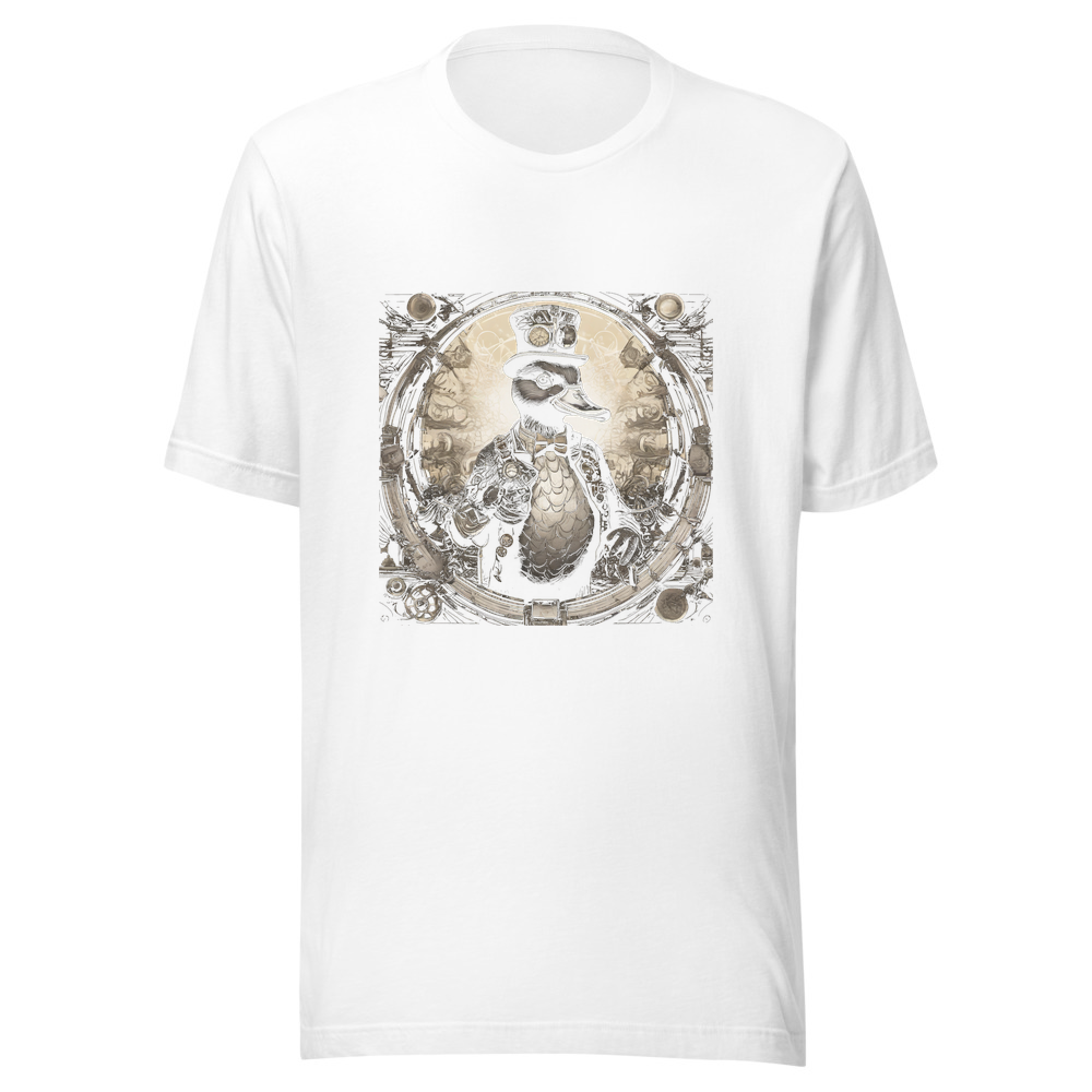 White T-Shirt with print art