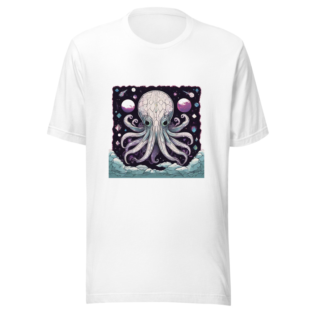White T-Shirt with print art