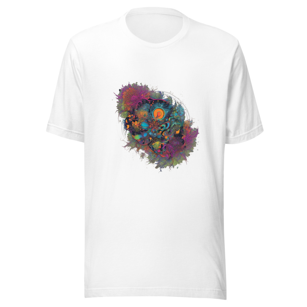 White T-Shirt with print art