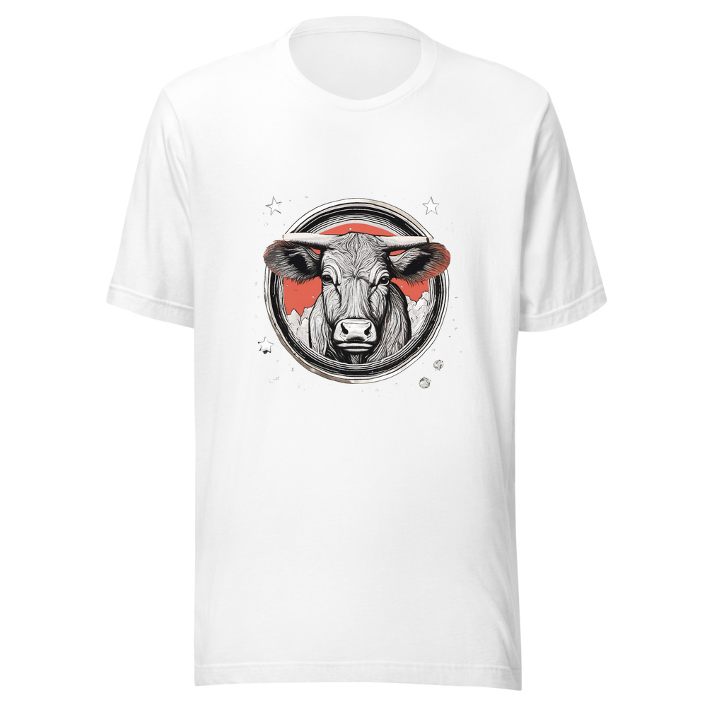 White T-Shirt with print art