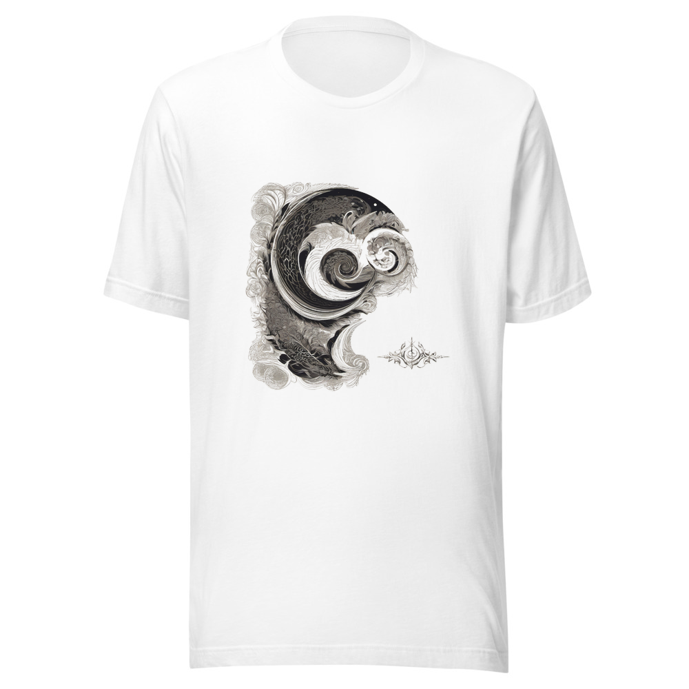 White T-Shirt with print art