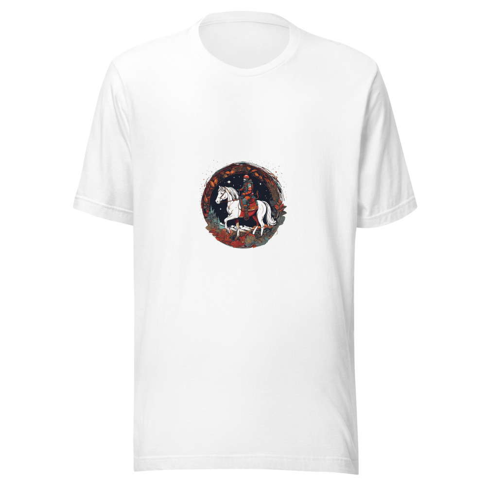 White T-Shirt with print art