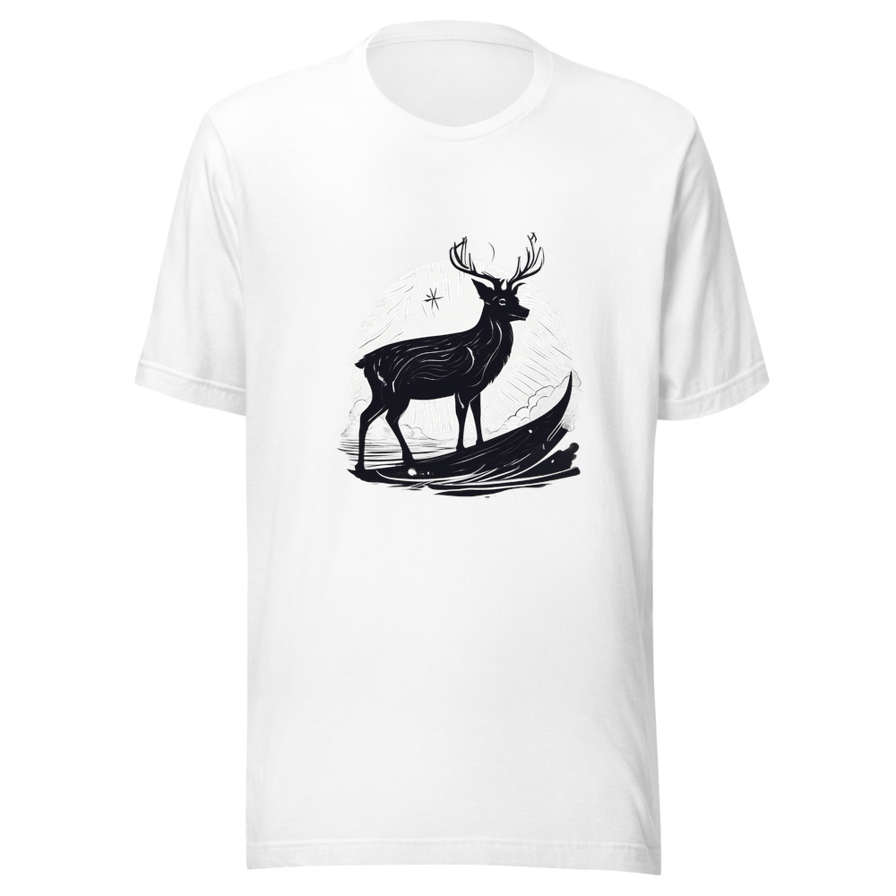 White T-Shirt with print art