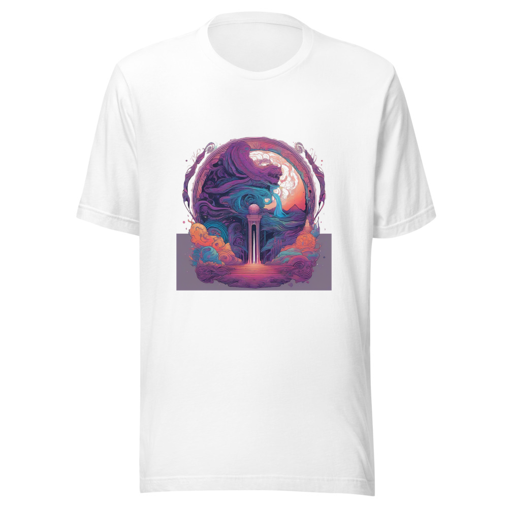 White T-Shirt with print art