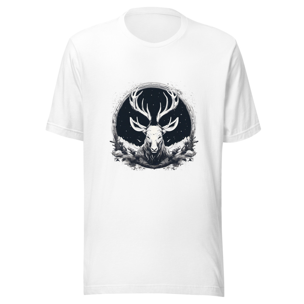 White T-Shirt with print art