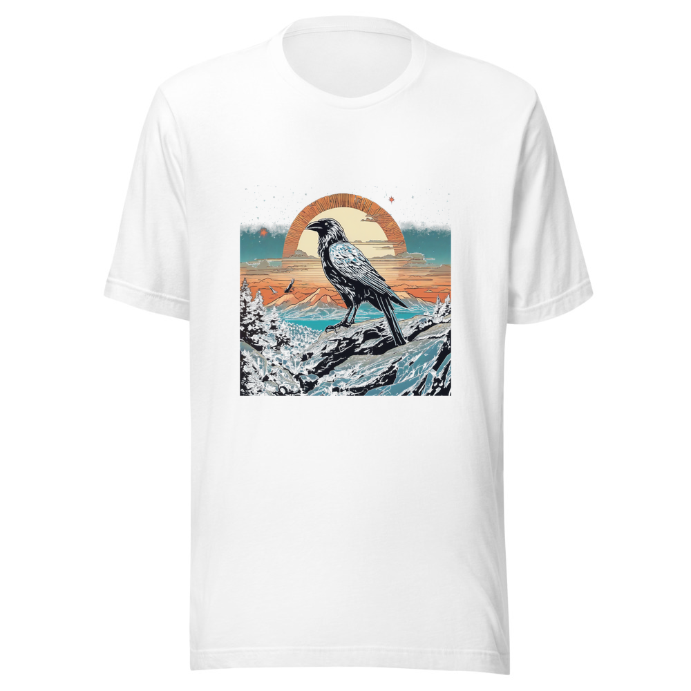 White T-Shirt with print art