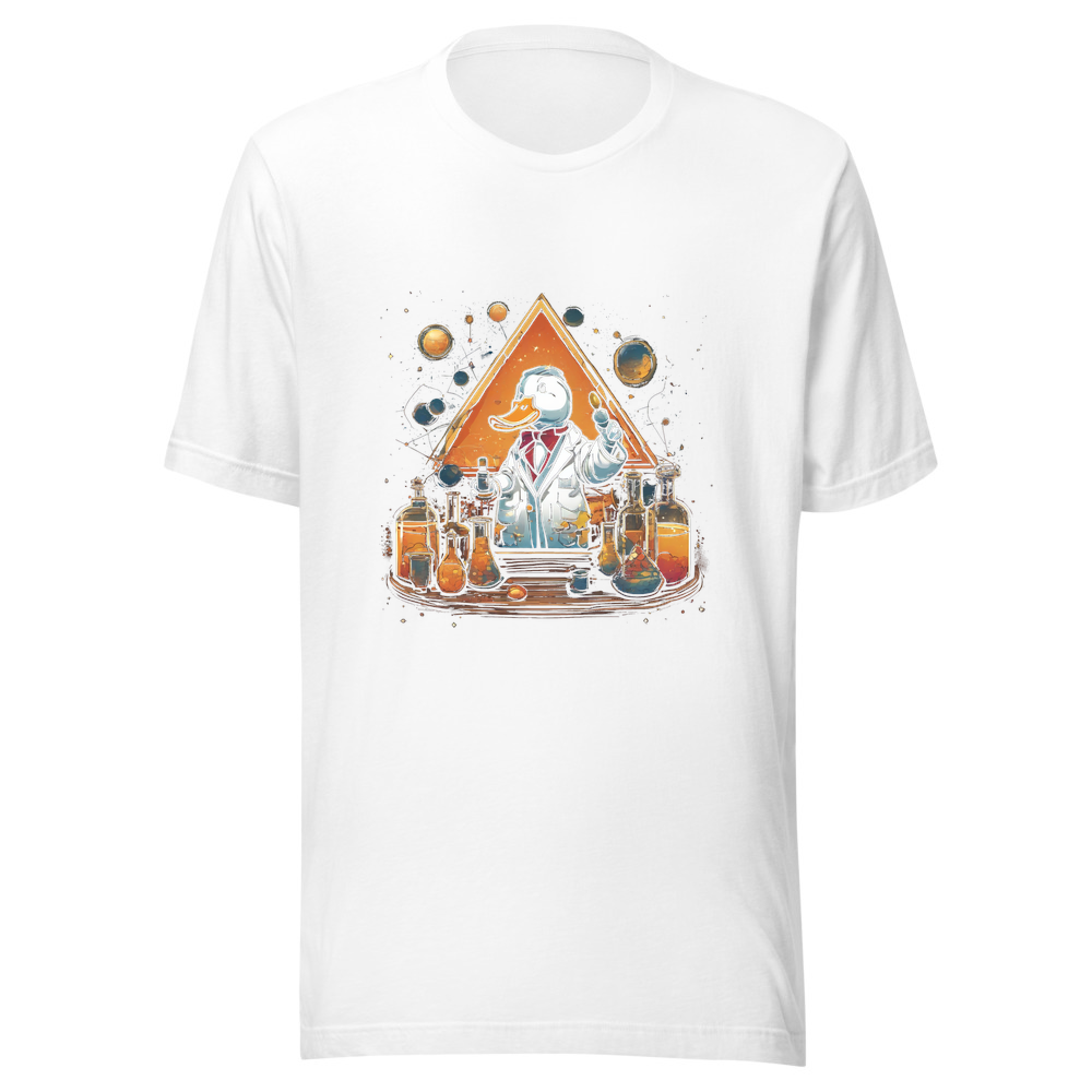White T-Shirt with print art