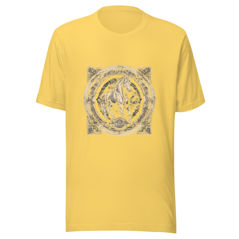 Yellow T-Shirt with print art