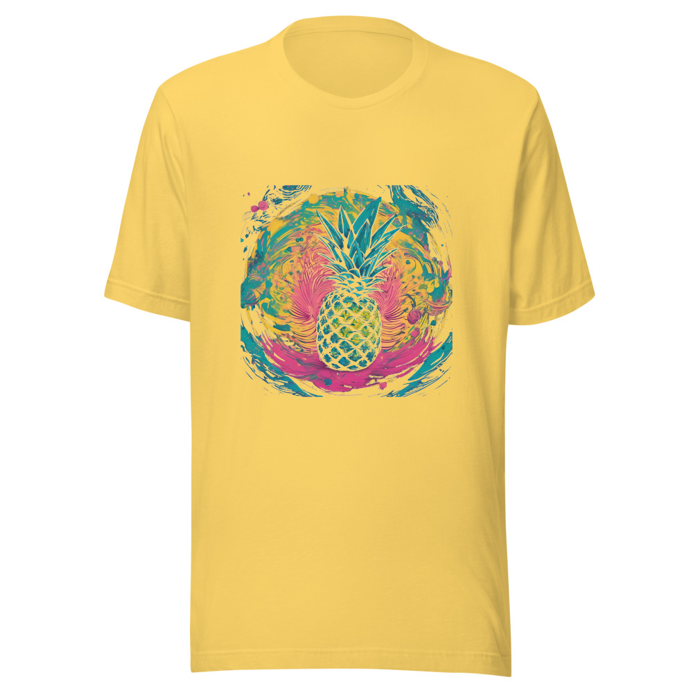 Yellow T-Shirt with print art