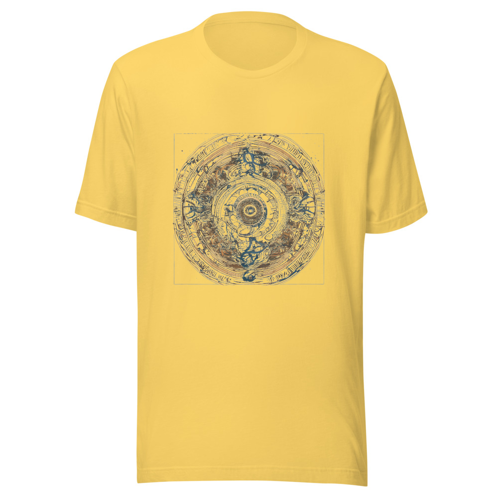 Yellow T-Shirt with print art