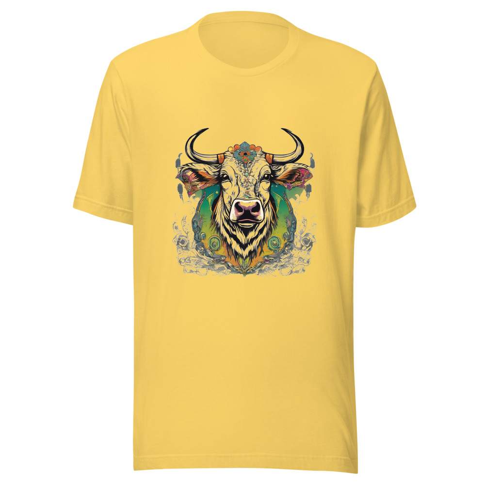 Yellow T-Shirt with print art