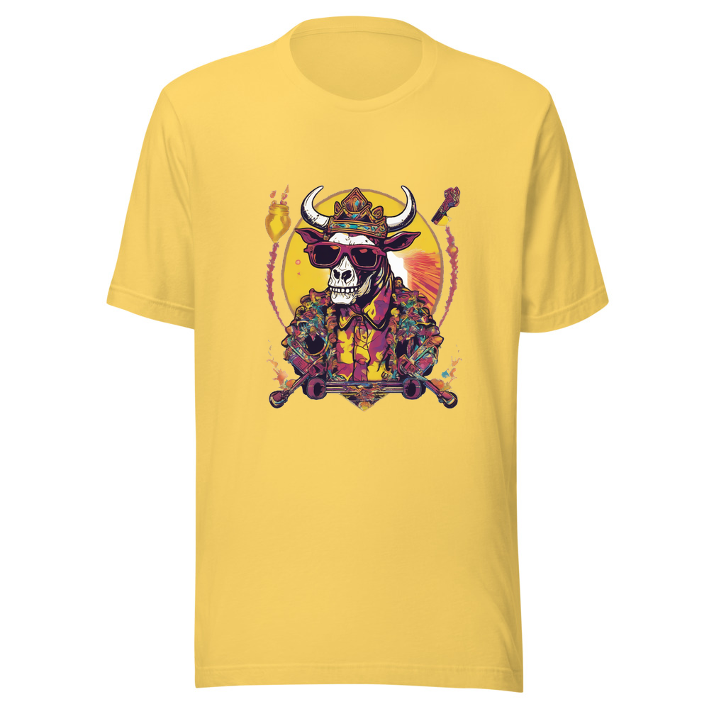 Yellow T-Shirt with print art