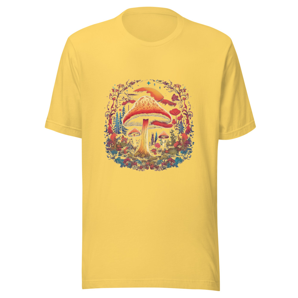 Yellow T-Shirt with print art