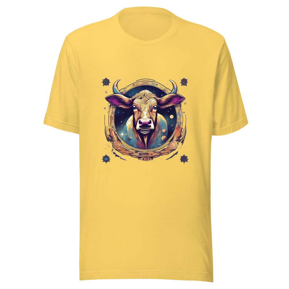 Yellow T-Shirt with print art