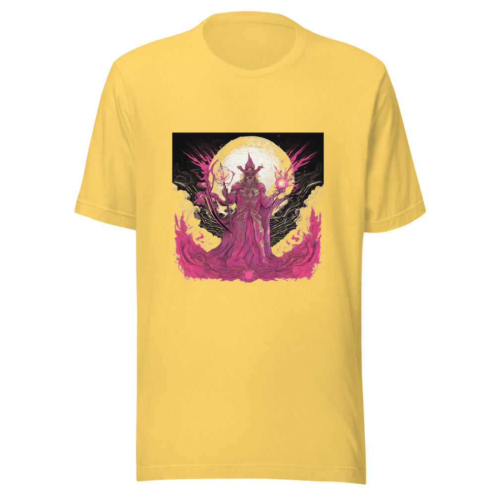 Yellow T-Shirt with print art