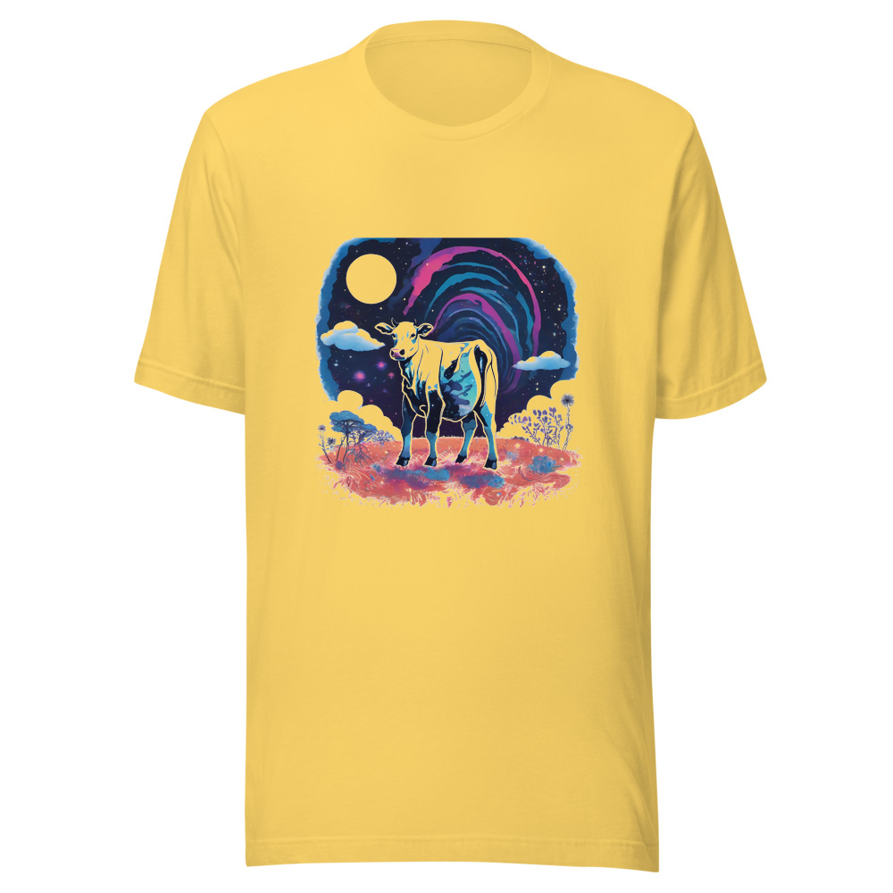 Yellow T-Shirt with print art