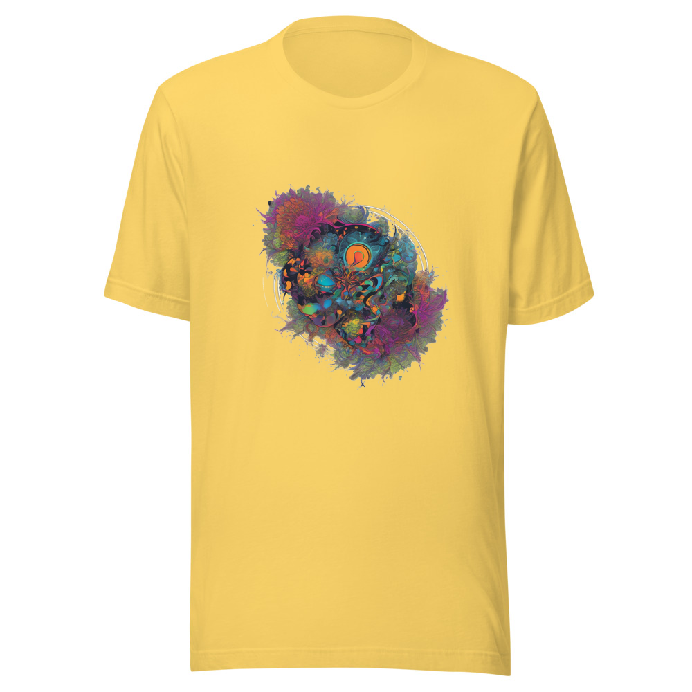 Yellow T-Shirt with print art