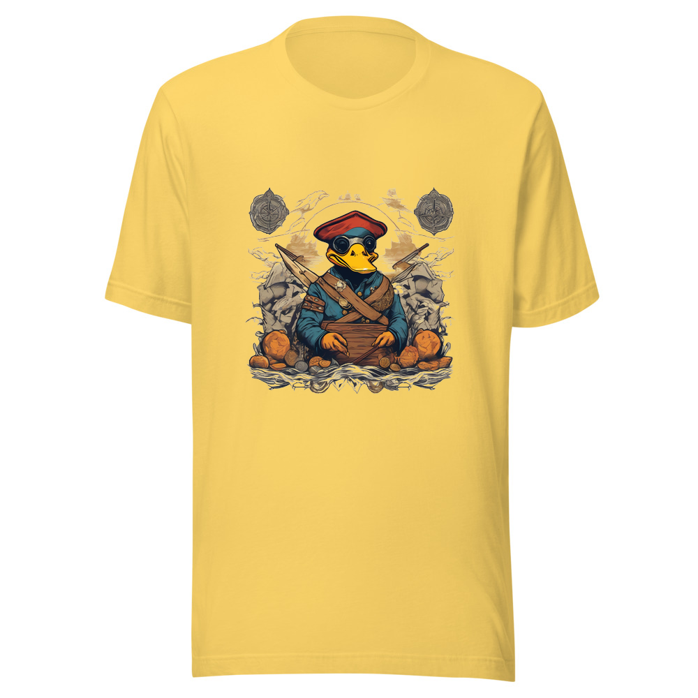 Yellow T-Shirt with print art