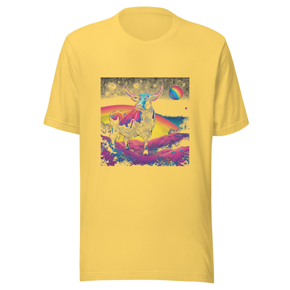 Yellow T-Shirt with print art