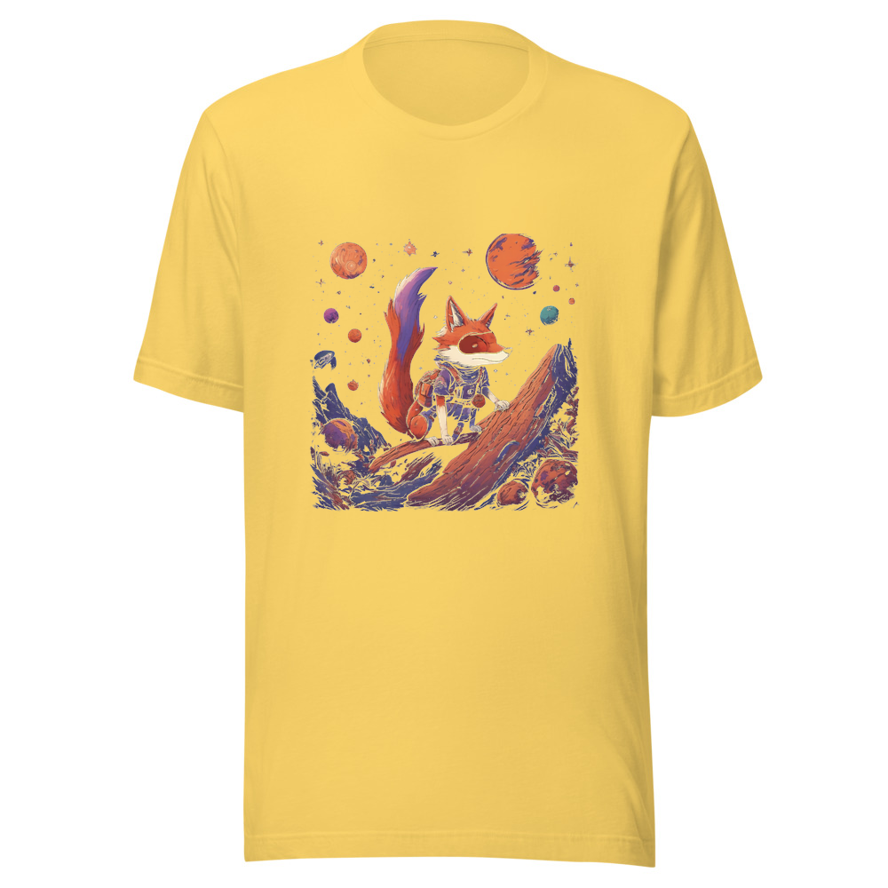 Yellow T-Shirt with print art