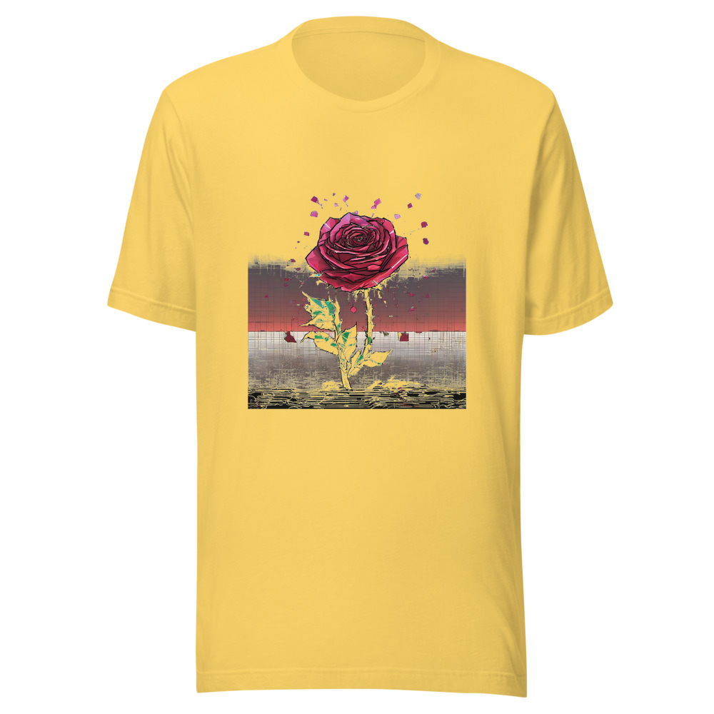 Yellow T-Shirt with print art