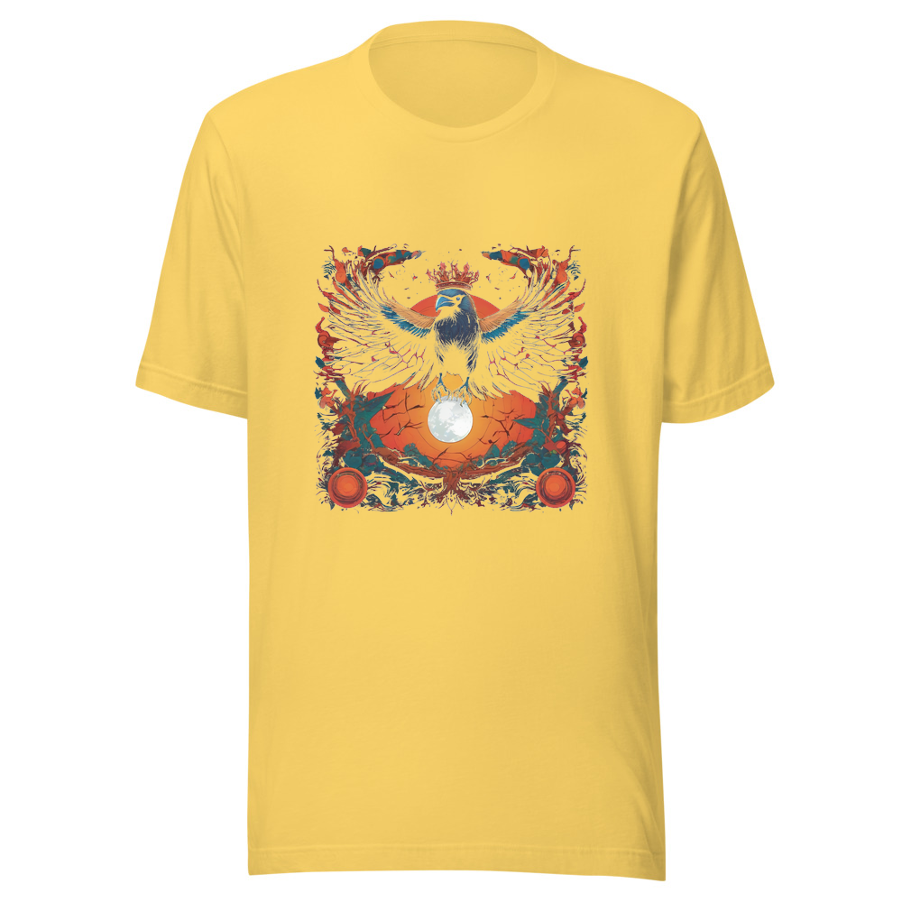 Yellow T-Shirt with print art