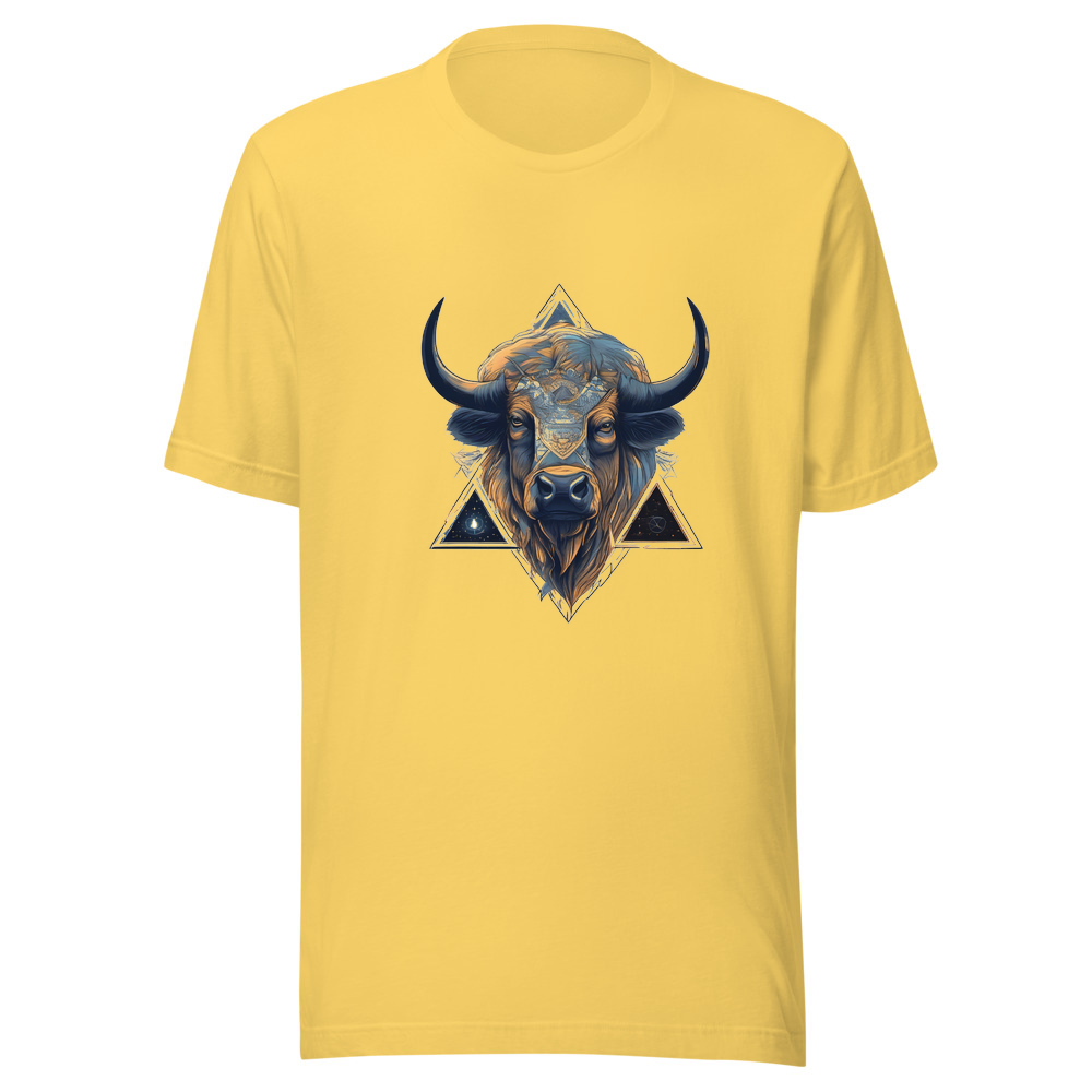 Yellow T-Shirt with print art