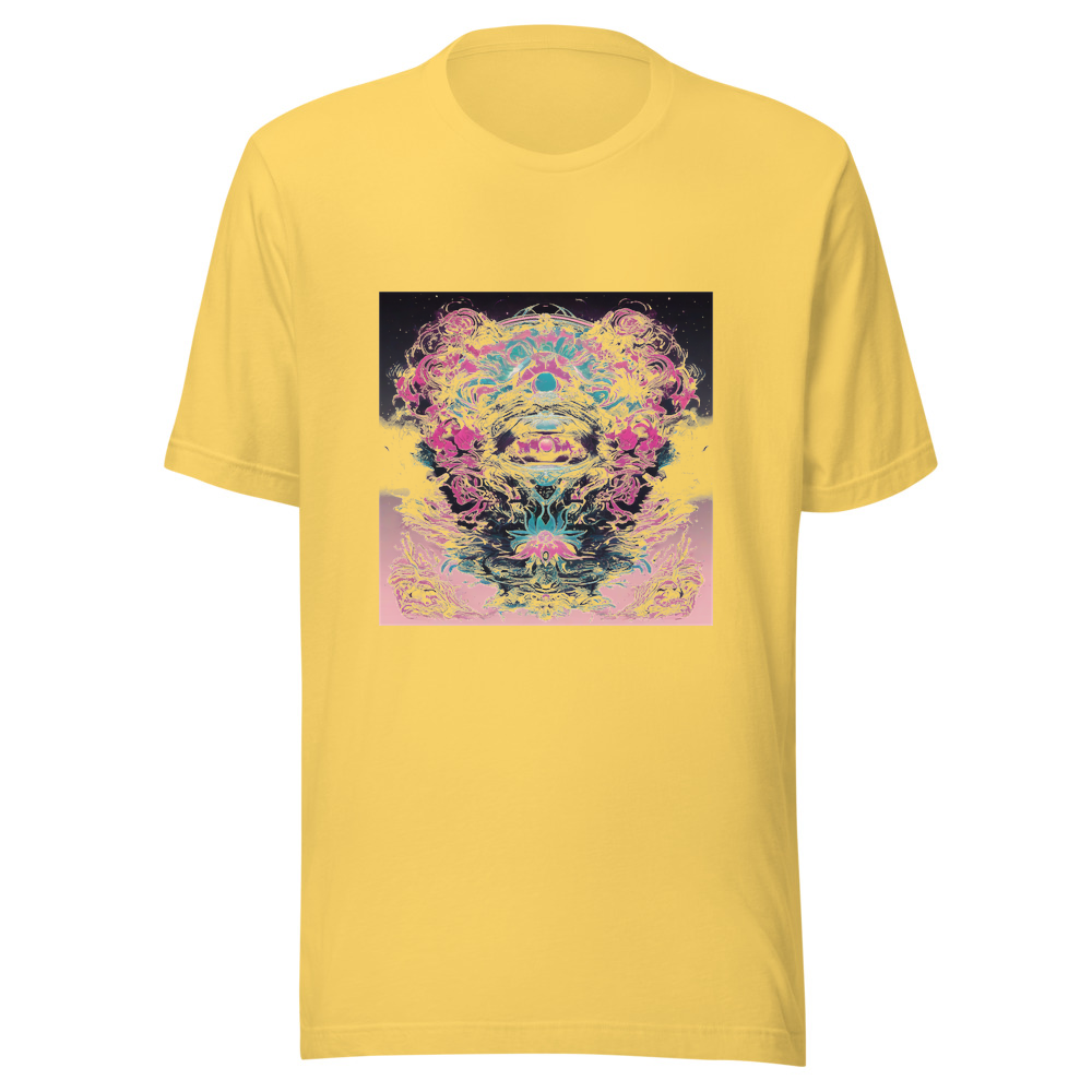 Yellow T-Shirt with print art