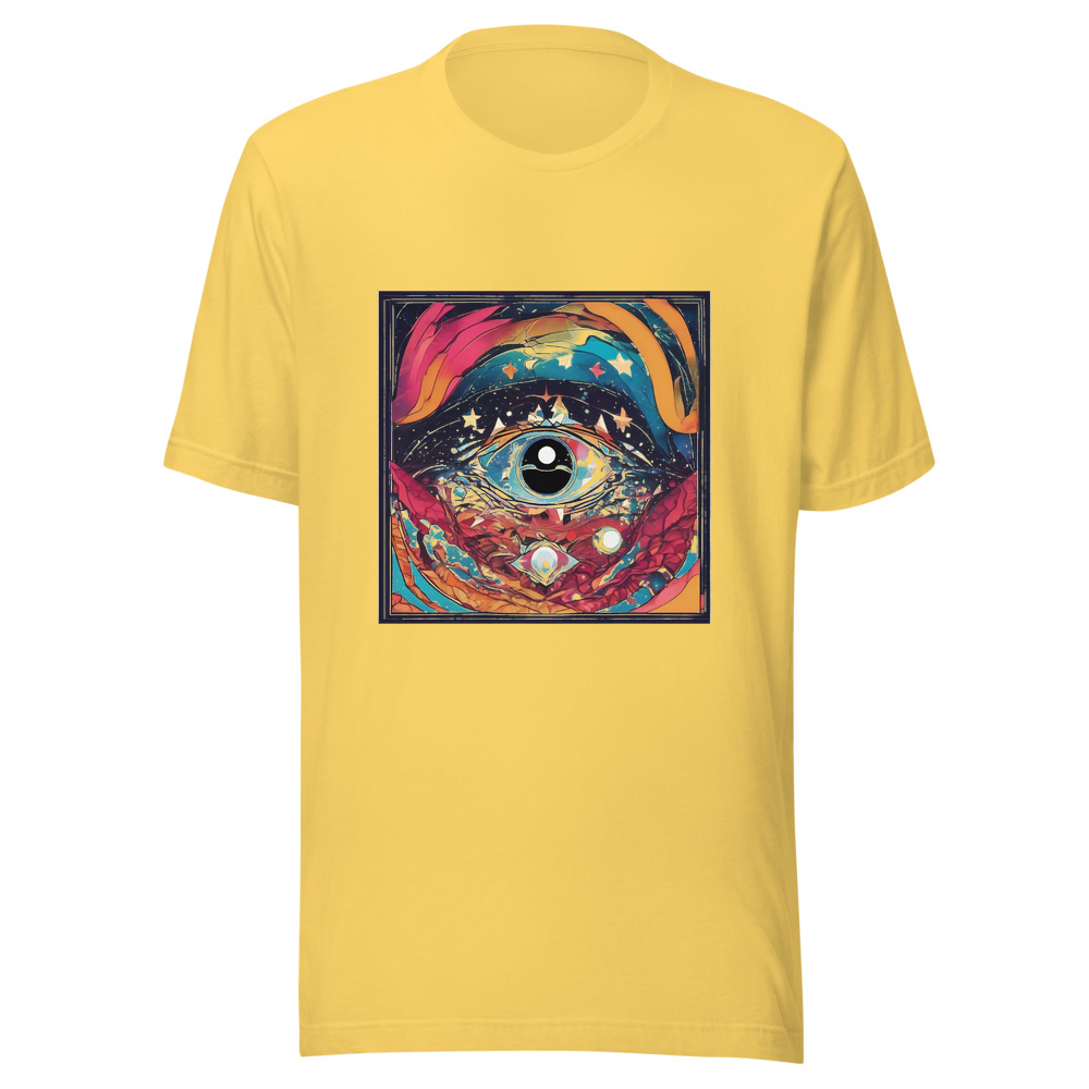 Yellow T-Shirt with print art