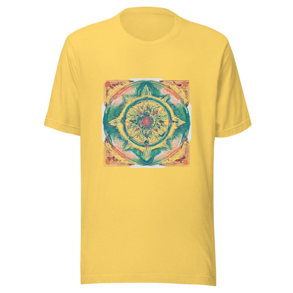 Yellow T-Shirt with print art