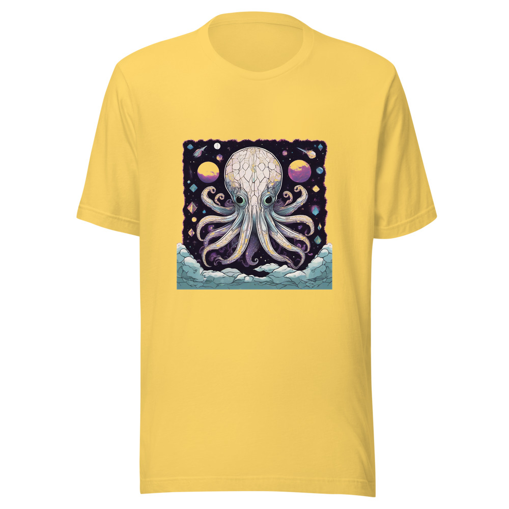 Yellow T-Shirt with print art