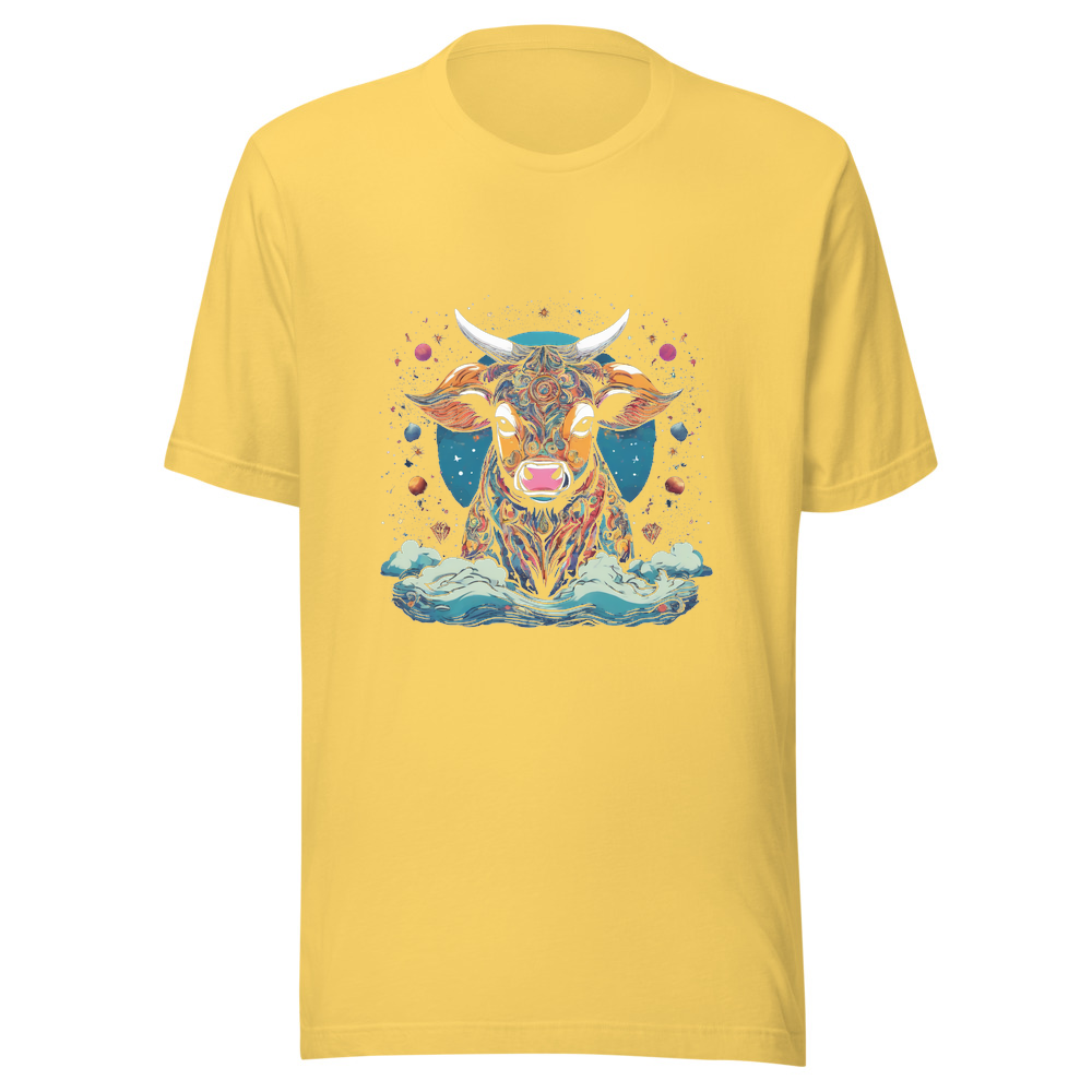 Yellow T-Shirt with print art