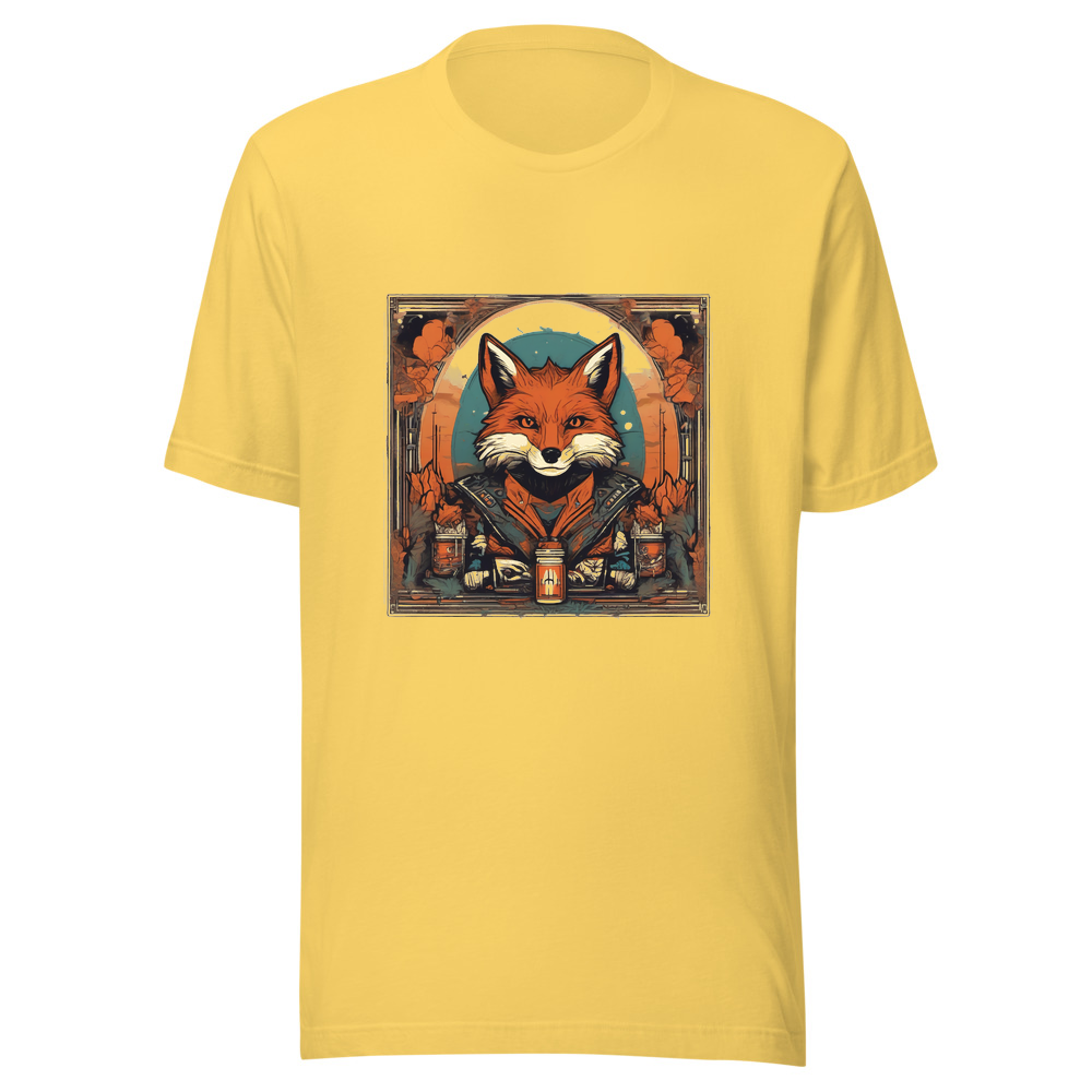 Yellow T-Shirt with print art