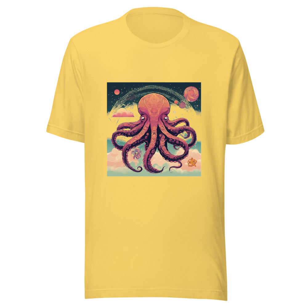 Yellow T-Shirt with print art