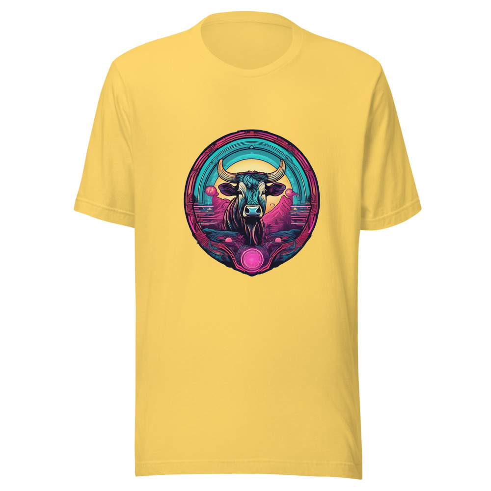 Yellow T-Shirt with print art