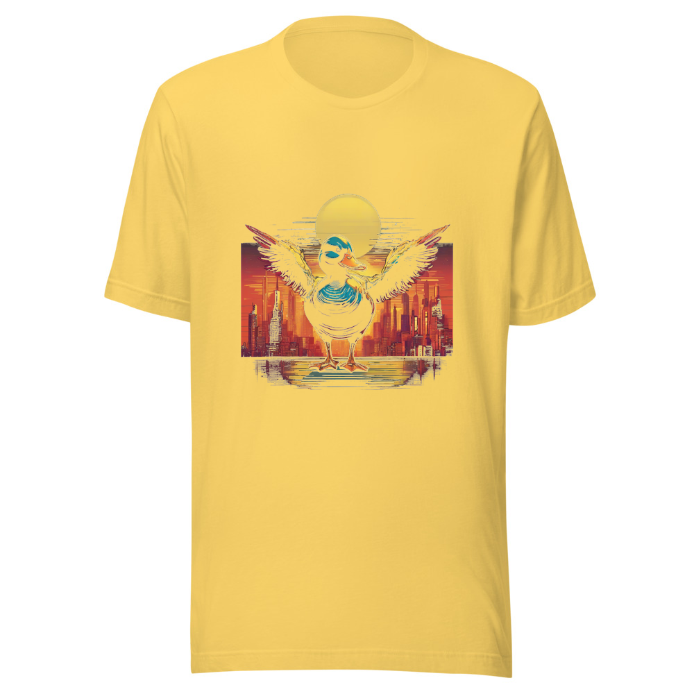 Yellow T-Shirt with print art