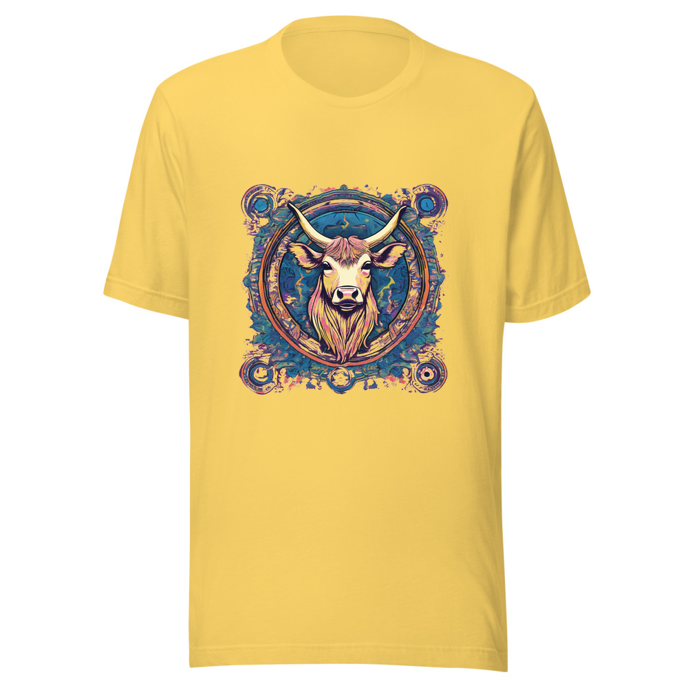 Yellow T-Shirt with print art