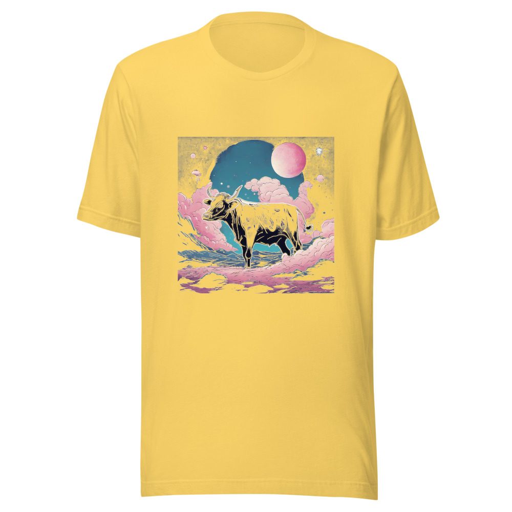 Yellow T-Shirt with print art