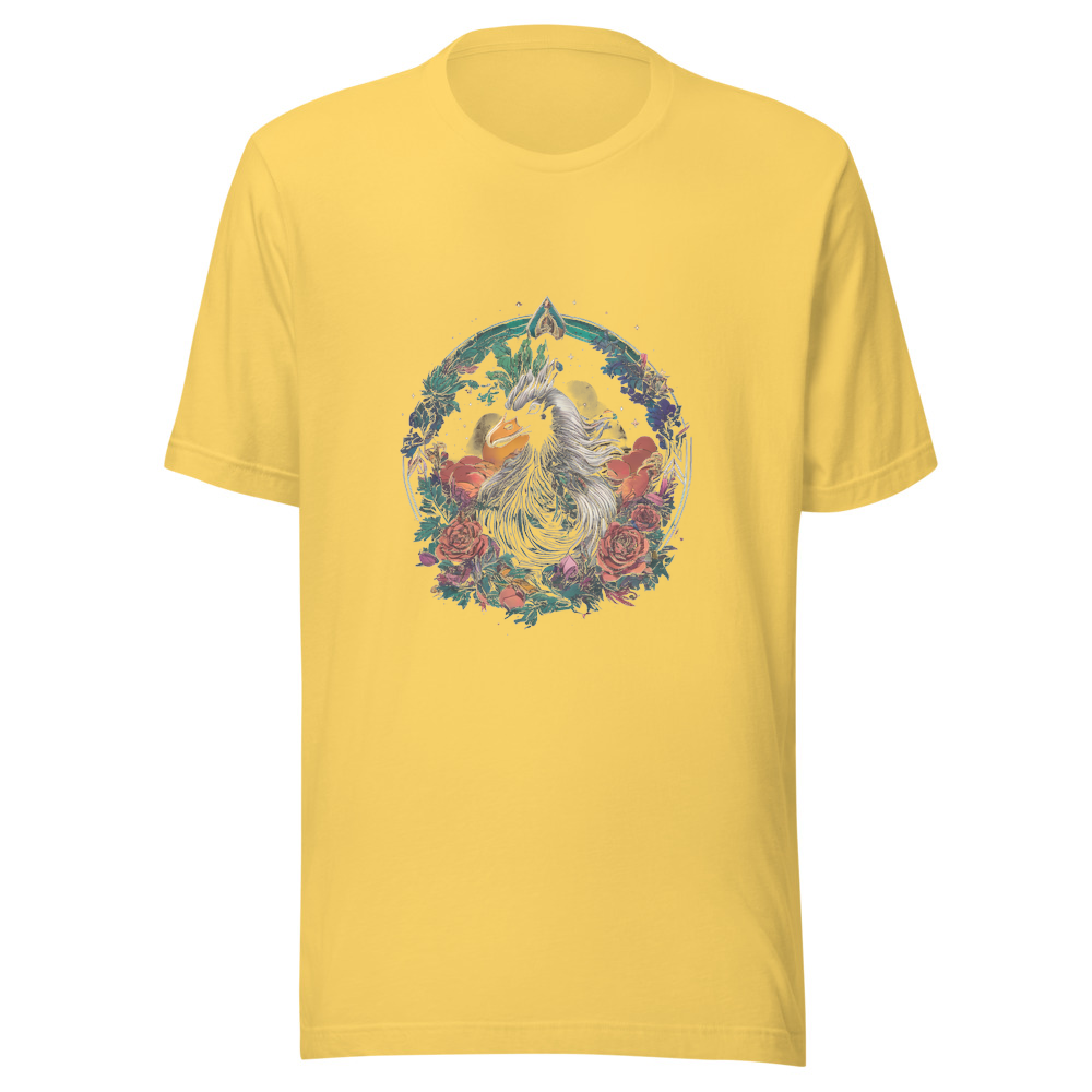Yellow T-Shirt with print art