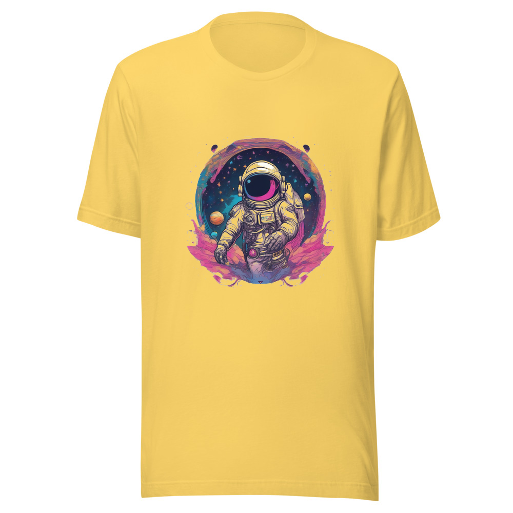 Yellow T-Shirt with print art