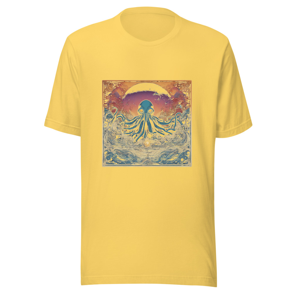 Yellow T-Shirt with print art